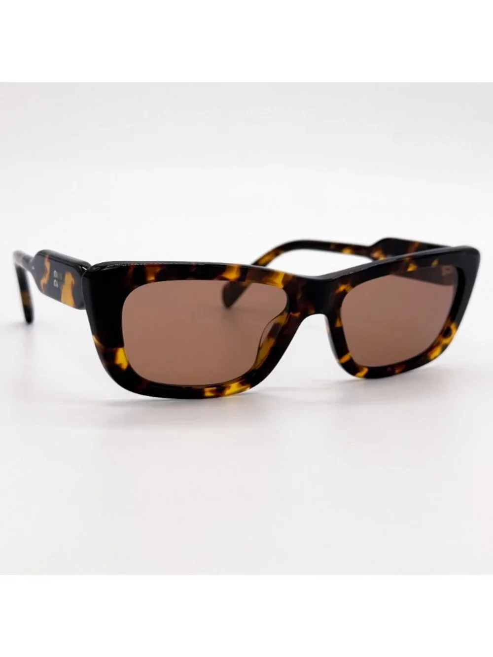 New Miu Miu MUB12S 14L20D Havana Cat Eye Sunglasses SMU B12